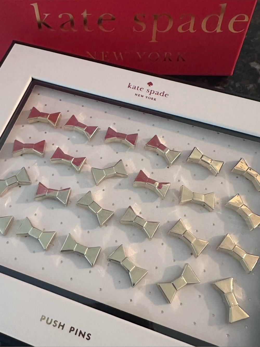 Kate Spade Bow Push pins